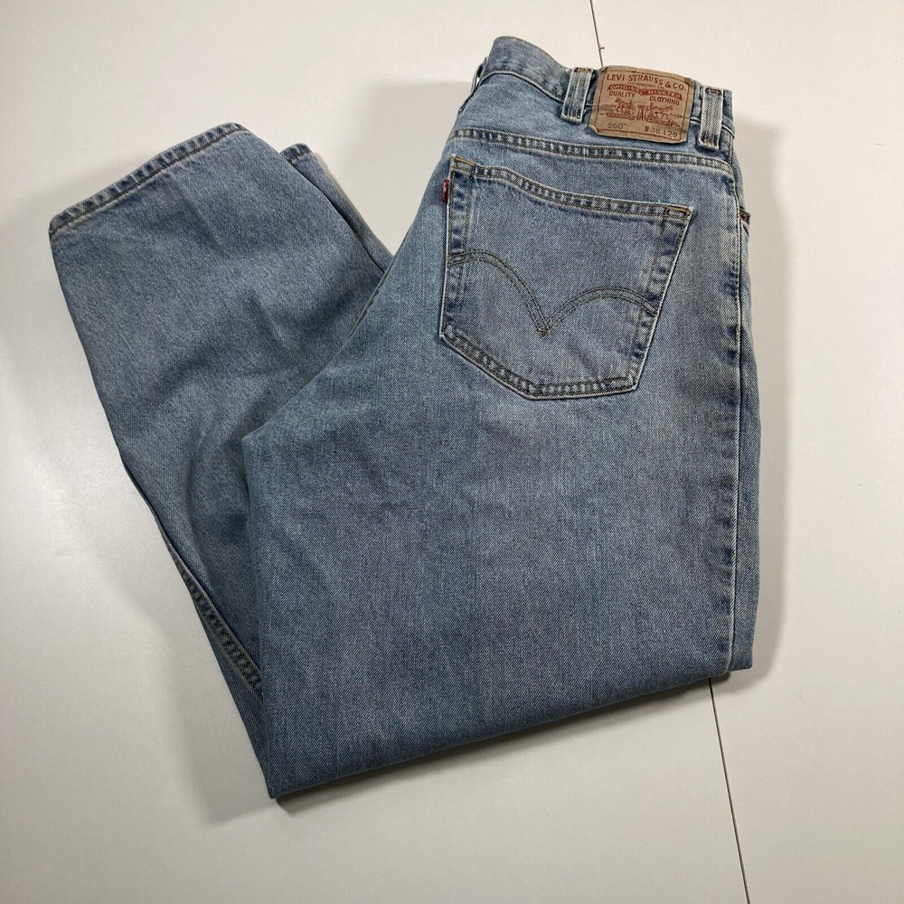 Vintage Levi's 560 Jeans 38x28 Blue Med Wash Relaxed Baggy 90s Y2K (Tag 38x29)